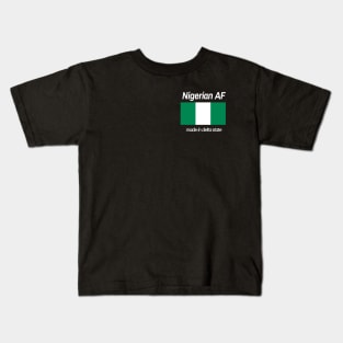 "Nigerian AF" - Delta State Edition Kids T-Shirt